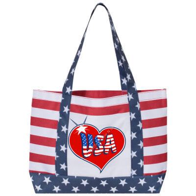 USA HEART - OAD -Americana Boater Tote Thumbnail