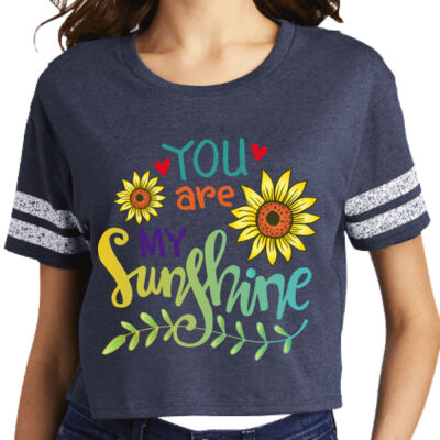 YOU ARE MY SUNSHINE - DISTRICT Women's Scorecard Crop Tee  Thumbnail
