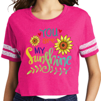 YOU ARE MY SUNSHINE - DISTRICT Women's Scorecard Crop Tee  Thumbnail