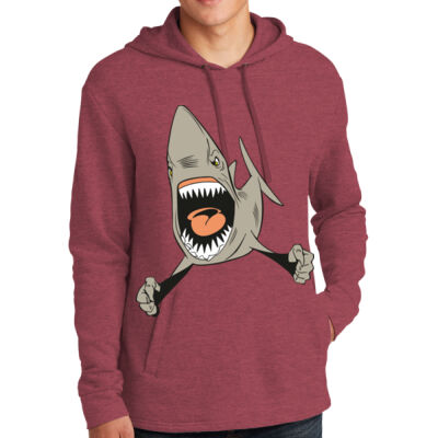 SHARK WITH OPEN MOSHOWING TEETH -  NEXT LEVEL™ Unisex PCH Fleece Pullover Hoodie  Thumbnail