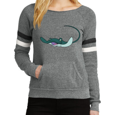 HAPPY STINGRAY - ALTERNATIVE APPAREL -Alternative Women's Maniac Sport Eco ™ Fleece Sweatshirt Thumbnail