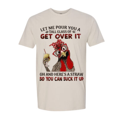 GET OVER IT, SUCK IT UP - NEXT LEVEL Sueded Short Sleeve Crew Thumbnail