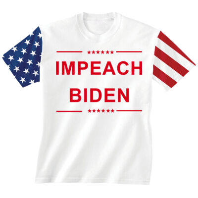 IIMPEACH BIDEN - CODE FIVE - Stars & Stripes T-Shirt Thumbnail