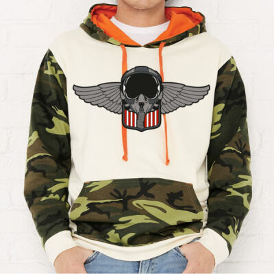 AIR FORCE - CODE FIVE Fashion Camo Hooded Sweatshirt Thumbnail