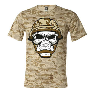 SKULL MILITARY HARD HAT - CODE FIVEAdult Camo Tee Thumbnail