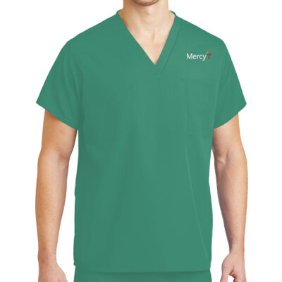 SEW N STITCHES - CORNERSTONE Unisex V neck Scrub Top Thumbnail