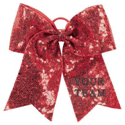BOW -  AGUSTA Sequin Cheer Hair Bow Thumbnail