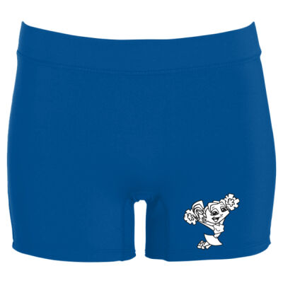 cheer cartoon - AGUSTA Girls' Enthuse Shorts Thumbnail