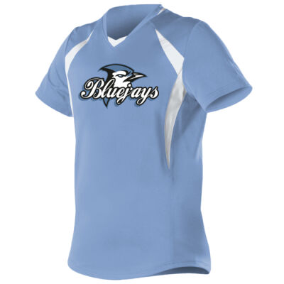 BLUE JAYS  - ALLESON ATHLETIC Girls' Short Sleeve Fastpitch Jersey Thumbnail