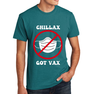 CHILLAX - GOT VAX - NEXT LEVEL™ Unisex CVC Tee Thumbnail
