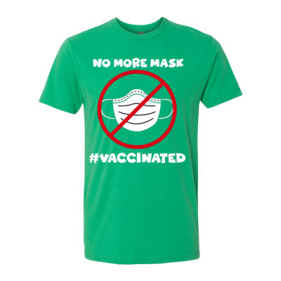 NO MORE MASK - # VACCINATED - NEXT LEVEL Sueded Short Sleeve Crew Thumbnail