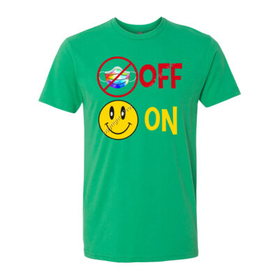 MASK OFF SMILE ON - NEXT LEVEL Sueded Short Sleeve Crew Thumbnail