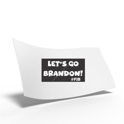 LET'S GO BRANDON BUMPER STICKER - PRINTED ON CAR DECAL MATERIAL SELF ADHESIVE  Thumbnail