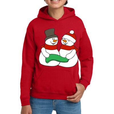 SNOWMAN AND SNOWWOMAN -Sport Youth Heavy Blend™ Hooded Sweatshirt Thumbnail