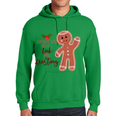 DON'T BE SHY LICK MY FROSTING -Sew N Stitches Heavy Blend ™ Hooded Sweatshirt Thumbnail