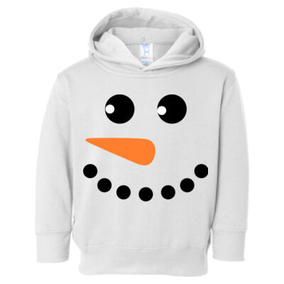 SNOW MAN SMILE - SEW N STITCHES - TODDLER Pullover Fleece Hoodie Thumbnail