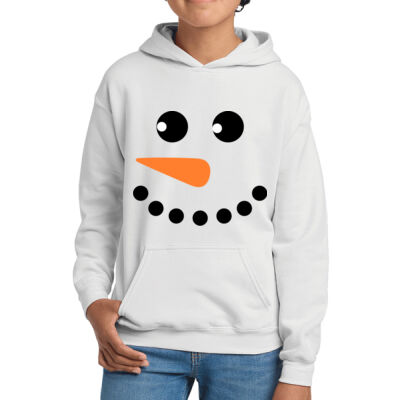 SNOWMAN WITH SMILE - Sew N Stitches Sport YOUTH Heavy Blend™ Hooded Sweatshirt Thumbnail