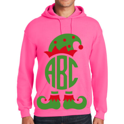ELF YOUR MONOGRAM -  Sew N Stitches Heavy Blend ™ Hooded Sweatshirt Thumbnail
