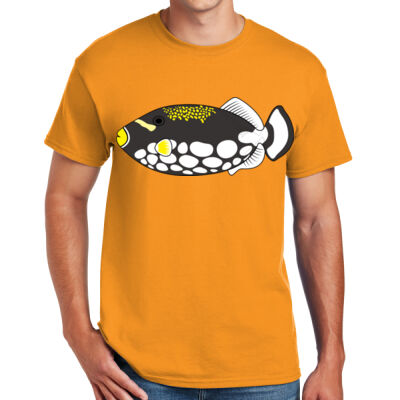 CLOWN TRIGGERFISH -  Sew N Stitches DryBlend ® 50 Cotton/50 Poly T Shirt Thumbnail