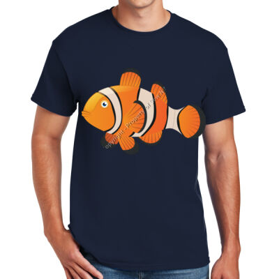 CLOWNFISH LOOKING FORWARD - Sew N Stitches DryBlend ® 50 Cotton/50 Poly T Shirt Thumbnail