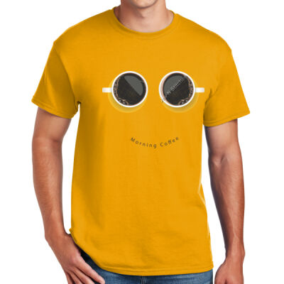 MORNING COFFEE - Sew N Stitches DryBlend ® 50 Cotton/50 Poly T Shirt Thumbnail