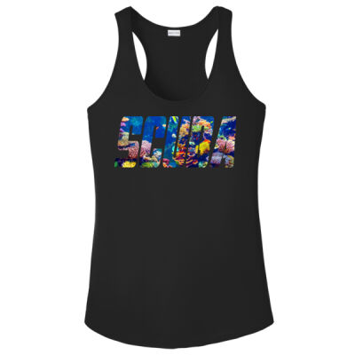 SCUBA DIVE - SEW N STITHES - Ladies PosiCharge ® Competitor ™ Racerback Tank Thumbnail