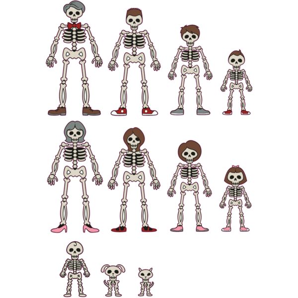 Stick Family Skeletons Thumbnail