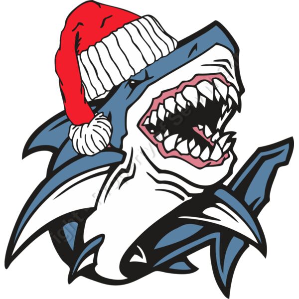 Shark wearing a Santa Hat Thumbnail