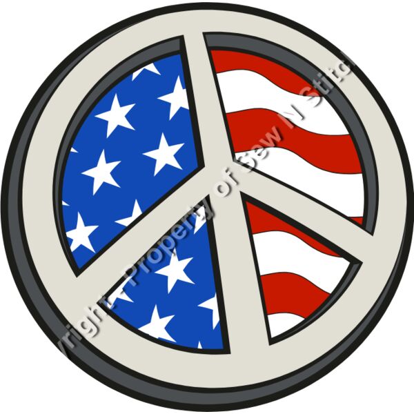 Stars Stripes Peace Symbol Thumbnail