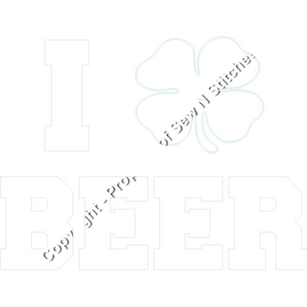 I LOVE BEER WHITE Thumbnail