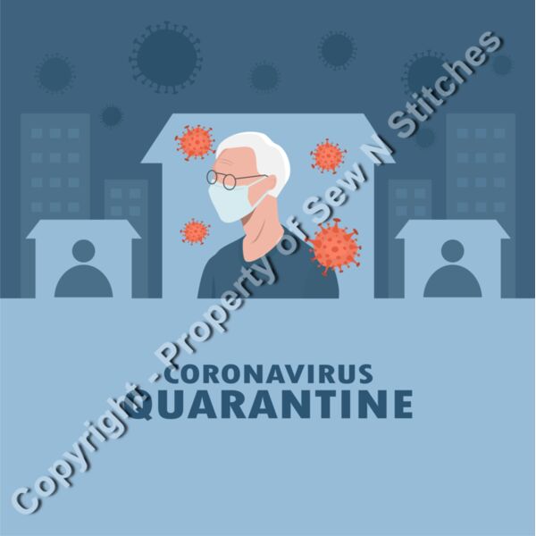 CORONAVIRUS QUARANTINE MAN WITH MASK Thumbnail