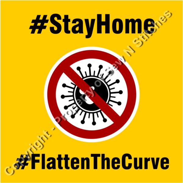 STAY AT HOME FLATTEN THE CURVE Thumbnail