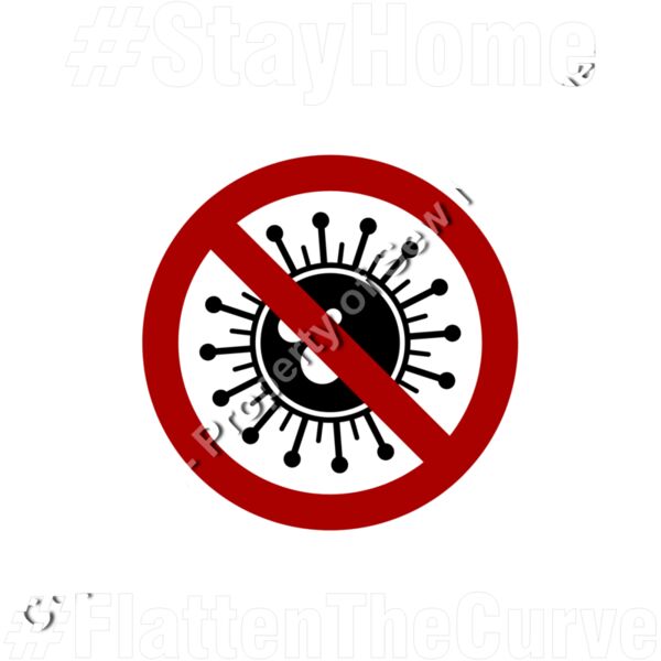 STAY AT HOME FLATTEN THE CURVE WHITE W/O BCKGRND Thumbnail