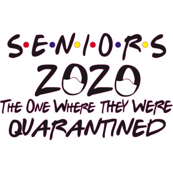 SENIORS THE ONE WHERE BLACK LETTERS Thumbnail