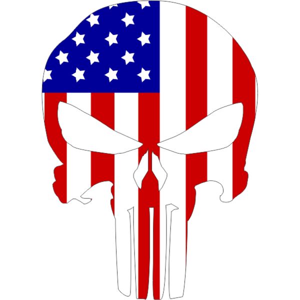 PUNISHER WITH AMERICAN FLAG Thumbnail