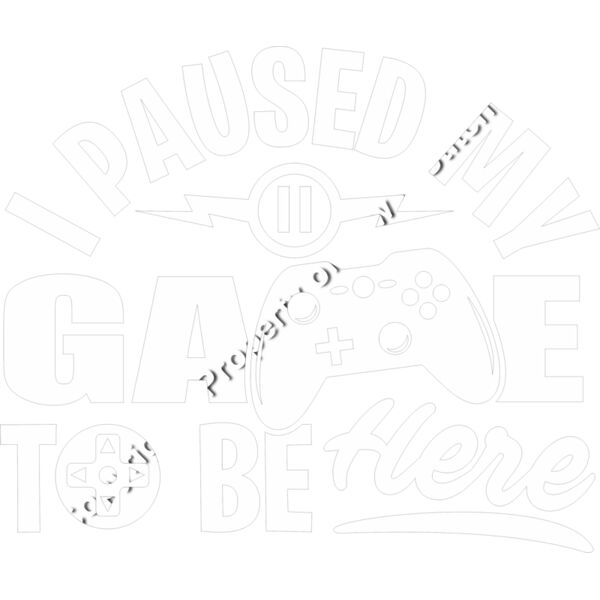 I PAUSED MY GAME TO BE HERE IN WHITE Thumbnail