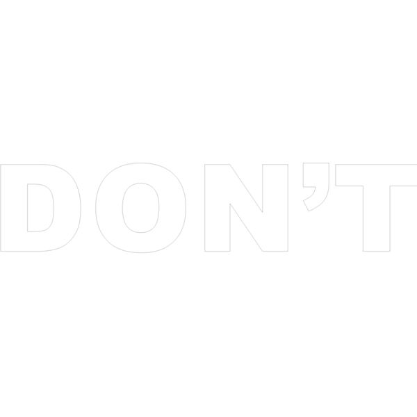 DON'T IN WHITE LETTERS - DAVID ROSE  Thumbnail