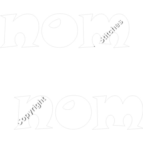 nom nom white letters Thumbnail