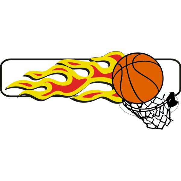BASKETBALL ON FIRE WITH HOOP Thumbnail