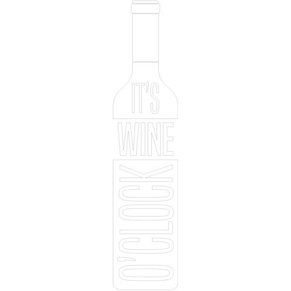 ITS WINE O'CLOCK WINE BOTTLE WHITE Thumbnail