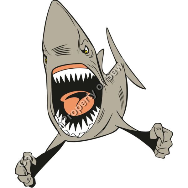 MEAN SHARK WITH OPEN MOUTH TEETH Thumbnail