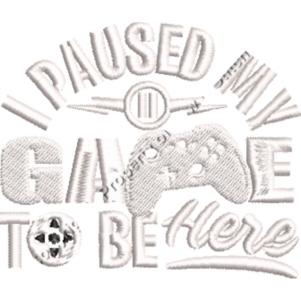 I PAUSED MY GAM E TO BE HERE WHITE LC TEMPLATE Thumbnail