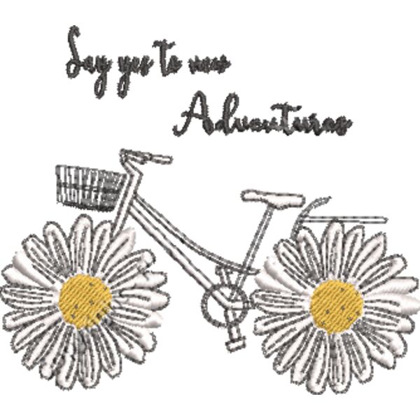 BICYCLE WITH DAISY WHEELS Thumbnail