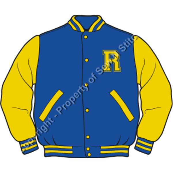 RIVERDALE VARSITY BLUE AND GOLD 4 INCH Thumbnail