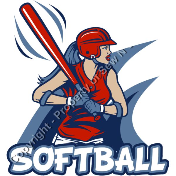 SOFTBALL GIRL WITH TRIANGLE Thumbnail
