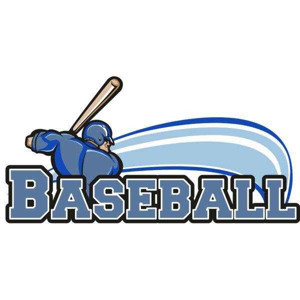 BASEBALL WITH BLUE BACKGROUND Thumbnail