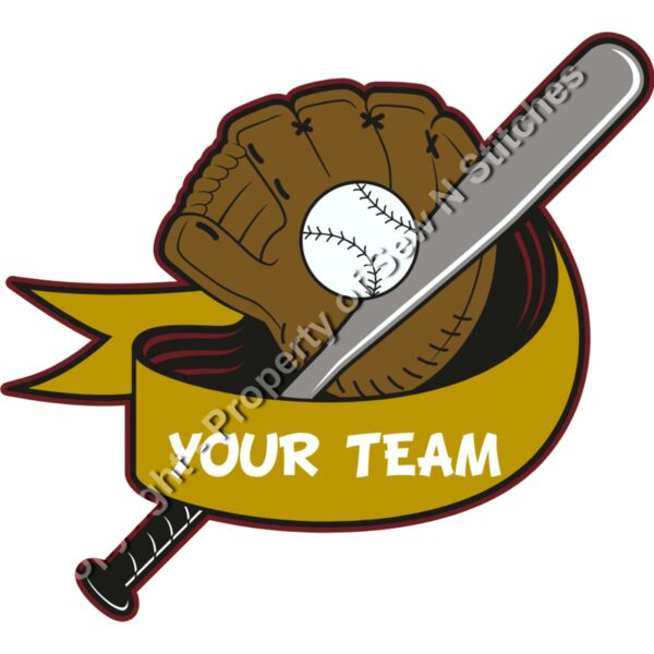 BASEBALL GLOVE AND TEAM NAME Thumbnail