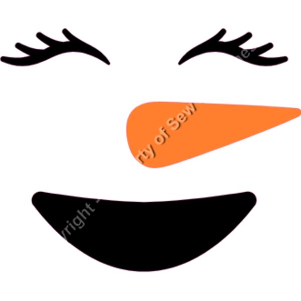 SNOWWOMAN SQUINTING SMILE Thumbnail