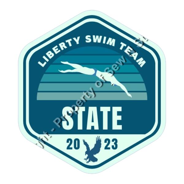 Liberty State Swim Team shirt front Thumbnail